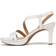 Naturalizer Women's Brenta Medium/Wide Dress Sandals White Faux Leather