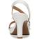Naturalizer Women's Brenta Medium/Wide Dress Sandals White Faux Leather