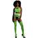 Ouch! Glow in the Dark Crop Top and Stockings S/M/L