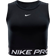 NIKE Women's Pro Dri-FIT Cropped Tank Top - Black/White