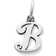 James Avery Script Initial Charm A to Z - Silver