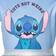 Disney Little Girl's Lilo & Stitch Mesh Cosplay Short Sleeve Dress Blue