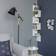 Vasagle Wall-Mounted Corner White Bokhylla 127.5cm