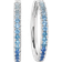 Sif Jakobs Ellera Grande Earrings - Silver/Blue