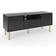 GFW Nervata Black TV Bench 119.5x49cm