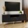 GFW Nervata Black TV Bench 119.5x49cm