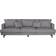 Sky Furniture Sofia Grey Sofa 260cm 3-Sitzer