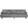 Sky Furniture Sofia Grey Sofa 260cm 3 personers