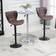 Homcom Leather Brown Bar Stool 109cm 2pcs