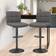 Neo Cuban Dark Grey Bar Stool 107cm 2pcs