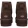 UGG Kid's Classic Ultra Mini Platform Suede and Shearling - Dark Brown