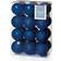 Premier Decorations Shatterproof Baubles Midnight Blue Julgranspynt 24st