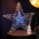 Samuel Alexander Light Up Double Star Silhouette Silver Advent Star