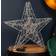 Samuel Alexander Light Up Double Star Silhouette Silver Advent Star