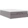 vidaXL Ottoman Med Madrass 140x200 cm Grå 140x200 cm Ramsäng 140x203cm