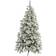 The Christmas Workshop Pre-Lit Deluxe Snowy Realistic Artificial Green Christmas Tree 180cm