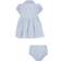 Polo Ralph Lauren Infant Striped Knit Oxford Dress - Harbor Island Blue/White