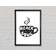 Wallart-Direct Black Like My Soul Coffee Standard Black Framed Art 20.3x30.5cm