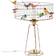 Challieres Bird Lampe Tambour Volière Gold/Multicolor Bordslampa 55cm
