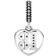 Pandora 18th Celebration Dangle Charm - Silver/Transparent