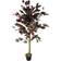 Leaf Faux Ficus Tree in Pot Liner Green Artificial Plant