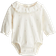 H&M Baby Collared Crinkled Bodysuit - White/Cherries