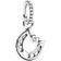 Pandora Good Luck Horseshoe Dangle Charm - Silver/Transparent