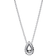 Pandora Sparkling Pear Halo Collier Necklace - Silver/Transparent