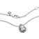 Pandora Sparkling Pear Halo Collier Necklace - Silver/Transparent