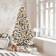 Costway Artificial with Snow and Warm LED Lights White Christmas Tree 225cm