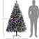 Homcom Hinged Branches Green Christmas Tree 180cm