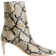 H&M Heeled Boots - Beige/Snake Pattern