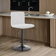 Armen Living Duval White Bar Stool 38"