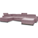 ELTAP Josette Pink Monolith Sofa 370cm 5 Seater