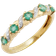 Gemondo Classic Art Ring - Gold/Emerald/Diamonds