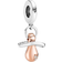 Pandora Baby Dummy Dangle Charm - Silver/Rose Gold/Transparent