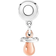 Pandora Baby Dummy Dangle Charm - Silver/Rose Gold/Transparent