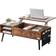 VEVOR Lift Top with Extra Storage Pockets Brown Sofabord 48x106cm