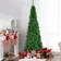 Shatchi Pre-Lit Artificial Slim Green Christmas Tree 180cm