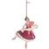 Konges Sløjd Bow Ballerina Shoes Pink Julgranspynt 13cm
