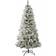 Wilko Flocked Fir Green Christmas Tree 213cm