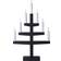Star Trading Trapp Black Adventsljusstake 34cm