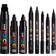 Uni Posca 8 Nib Size Markers Black 8-pack