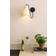 Globen Lighting Lou White/Black Wall light