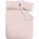 Catherine Lansfield Brushed Stripe Påslakan Rosa (200x135cm)