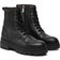 Tommy Hilfiger Leather Cleat Lace-Up Mid Boot - Black