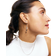 Edblad Peak Multi Heart Hoops - Silver/Transparent