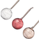 Iittala Sun Ball Clear/Calluna/Linen Julgranspynt 8cm