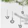 Iittala Mini Bird Grey Julgranspynt 5.8cm 3st