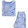 H&M Patterned Jersey Pajamas - Light Blue/Dinosaur (1230478001)